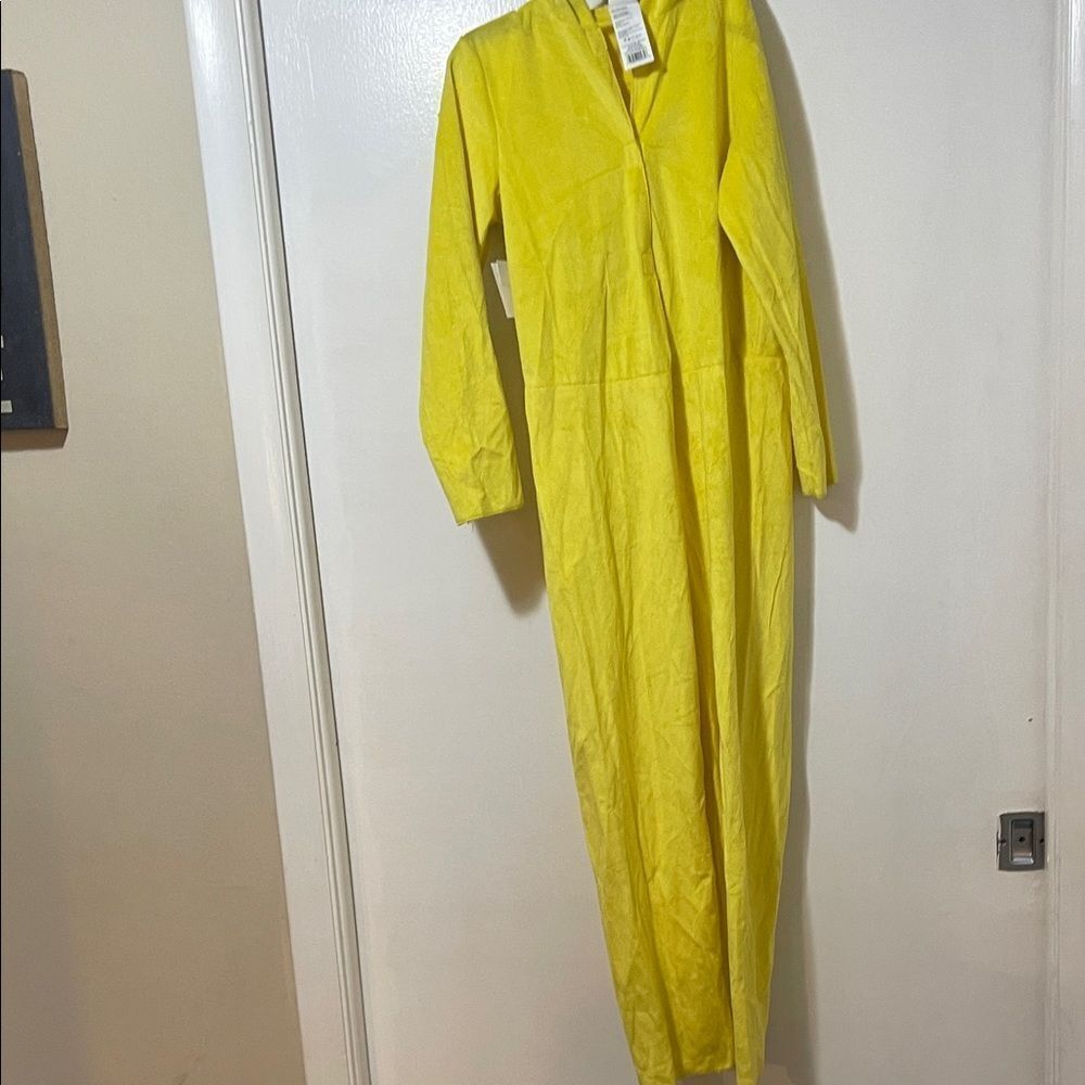 Pikachu Bright Yellow Hooded Jumpsuit